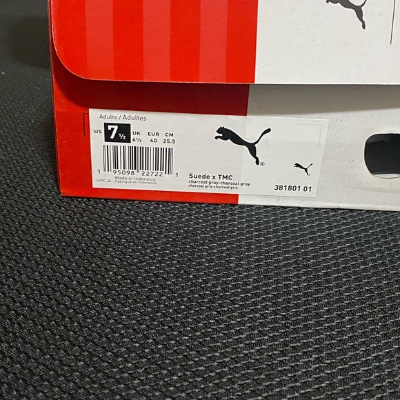 Mens Nipsey Hustle Puma Grey Suede TMC (The Marathon Continues) sz 7.5 - Picture 5 of 5